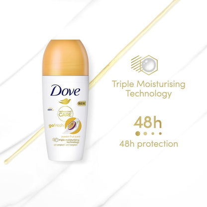 Dove Roll On Advanced Care 50ml Passionfruit