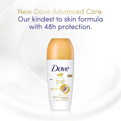 Dove Roll On Advanced Care 50ml Passionfruit