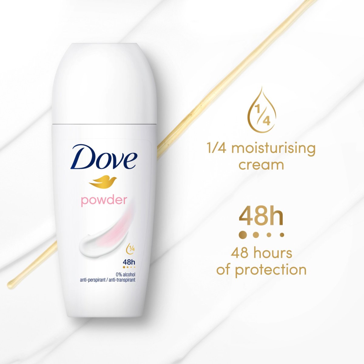 Dove Women Roll On 50ml Powder