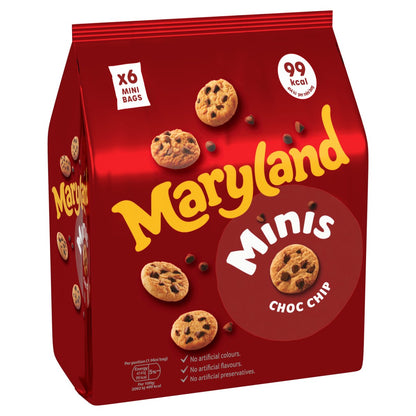 Maryland Cookies Minis Choc Chip 6 Mini Bags 118.8g