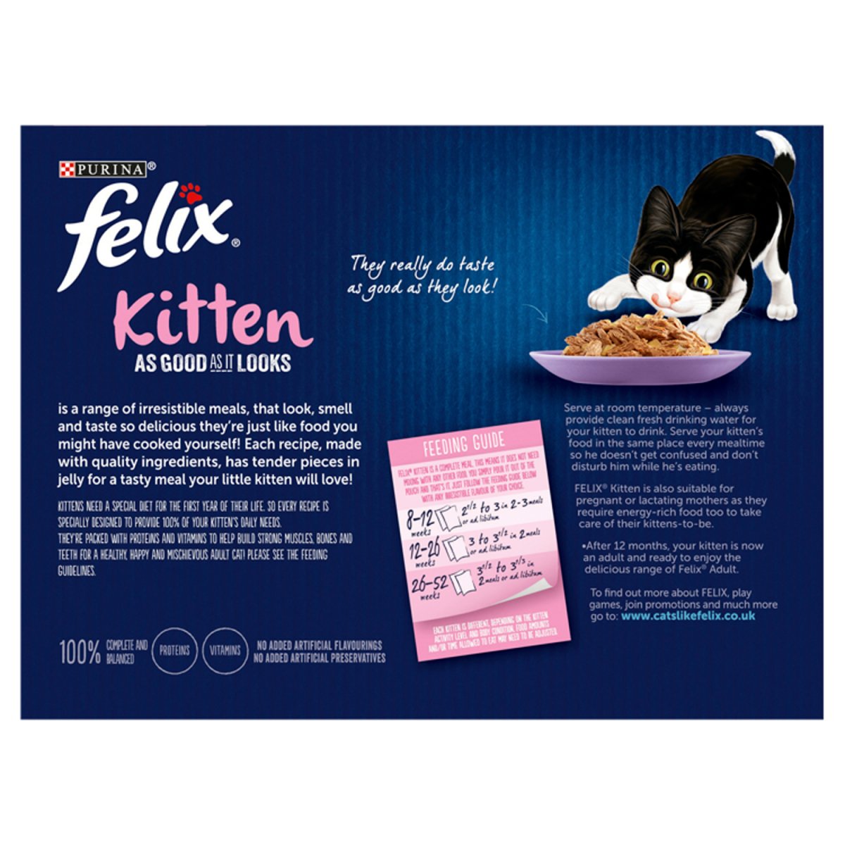 Felix As Good As It Looks 12pk Cat Food Kitten Mixed