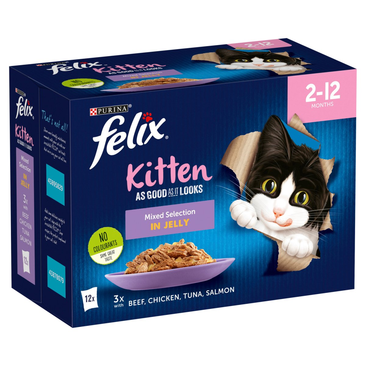 Felix As Good As It Looks 12pk Cat Food Kitten Mixed