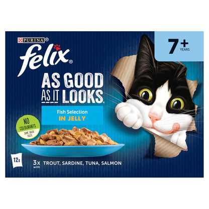 Felix As Good As It Looks 12pk Senior Fish Selection In