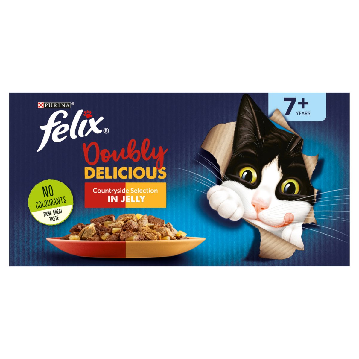 Felix Double Delicious 12pk Senior Meat In Jelly Cat