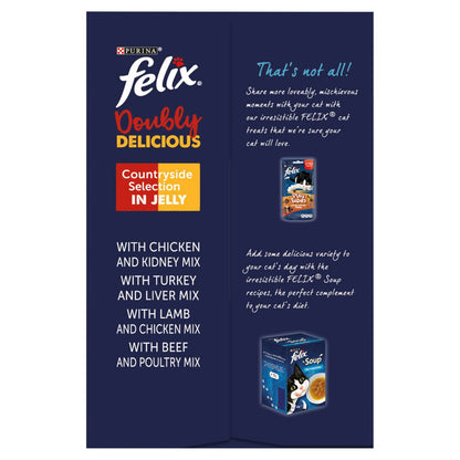 Felix Double Delicious 12pk Senior Meat In Jelly Cat