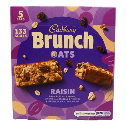 Cadbury Brunch Bar Raisin 5 Pack 160G