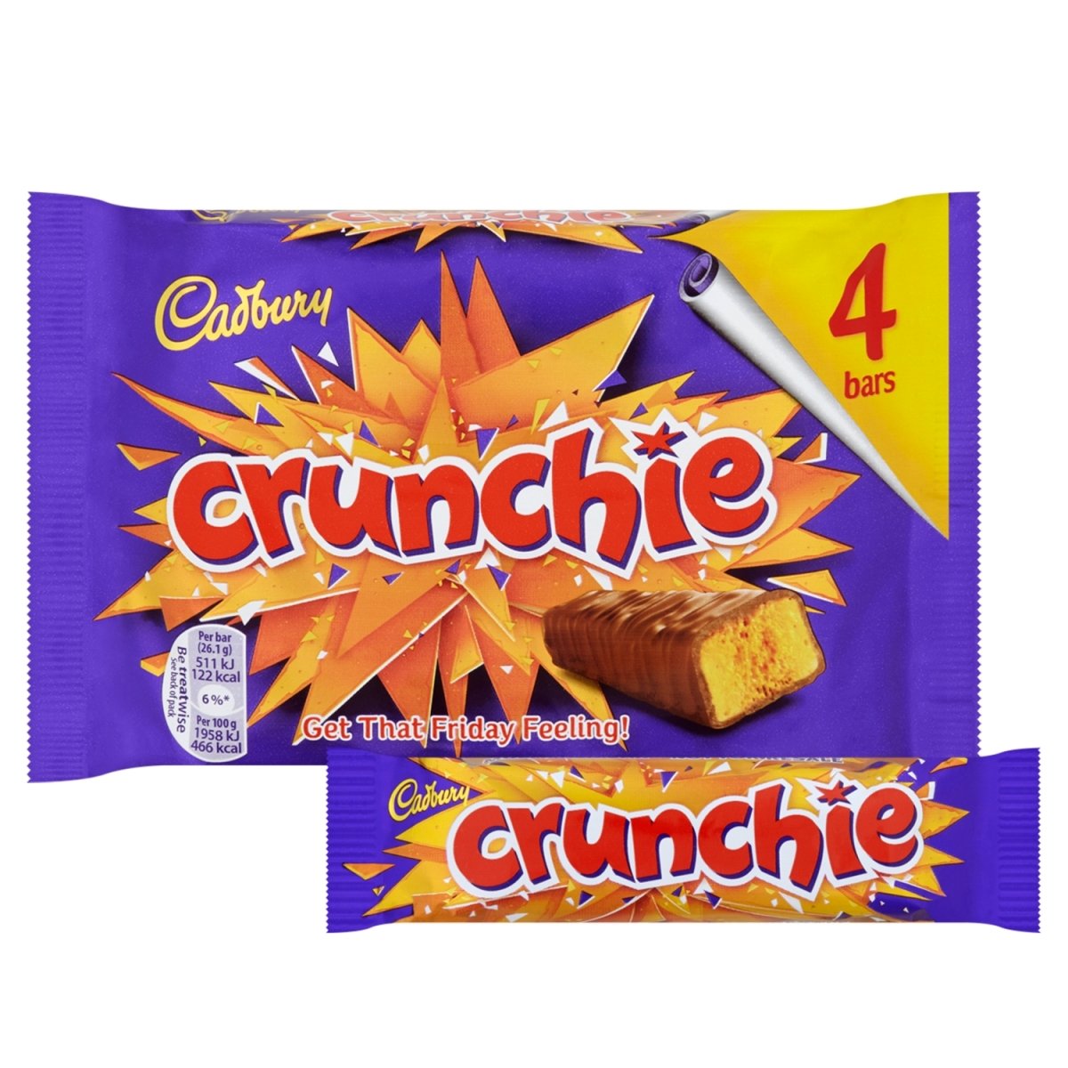 Cadbury Crunchie Snacksize 4pk