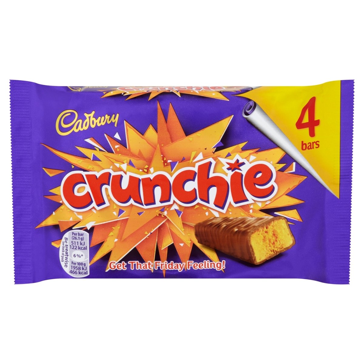 Cadbury Crunchie Snacksize 4pk