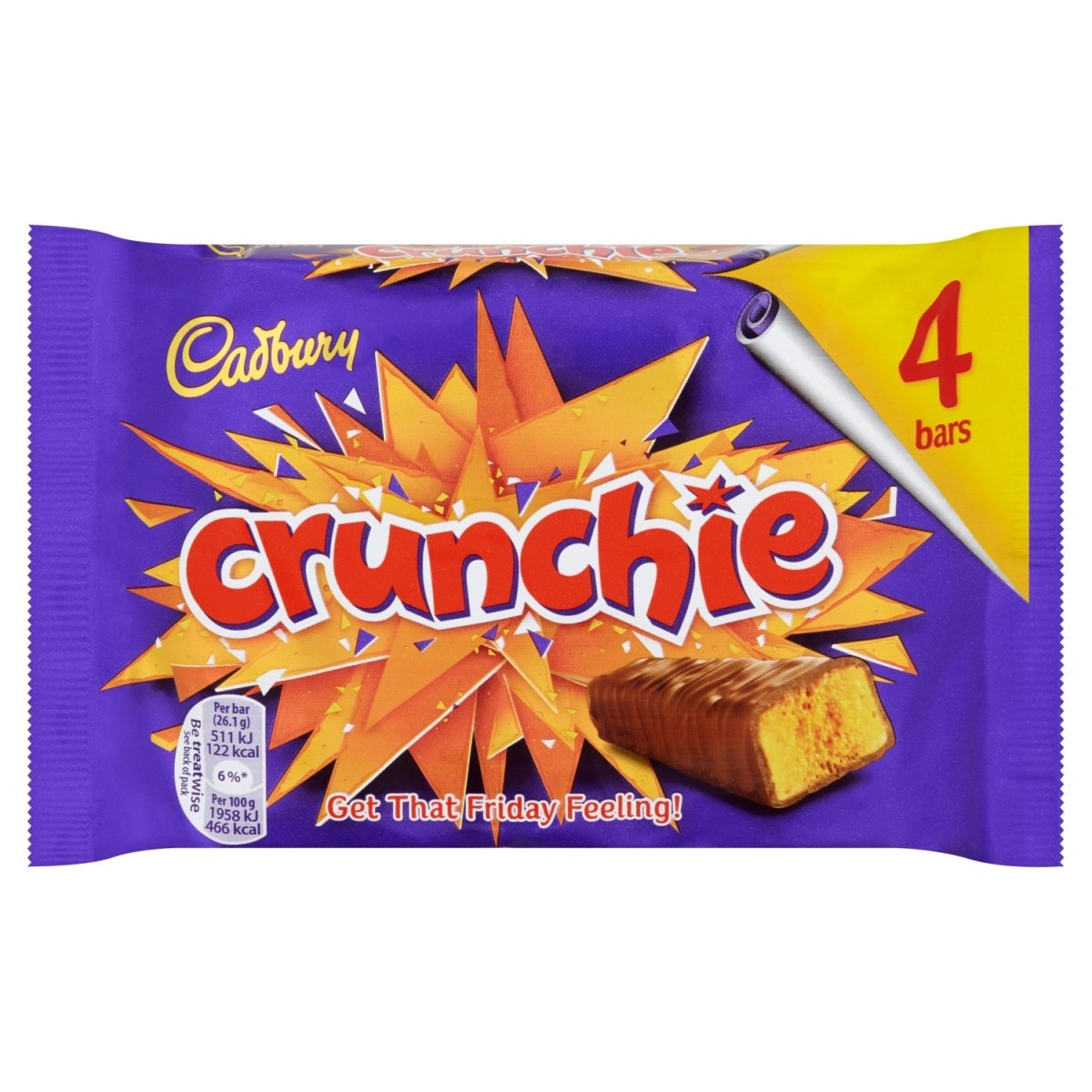 Buy Cadbury Crunchie Snacksize 4pk online at Intamarque Wholesale – Trusted FMCG distributor