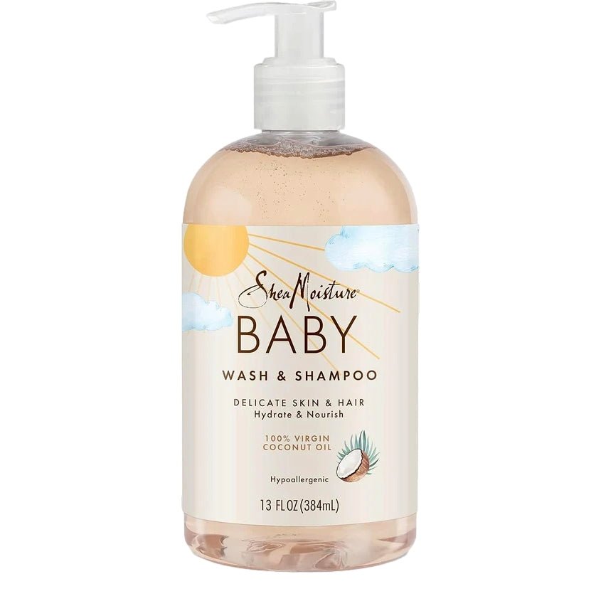 Shea Moisture 100% Virgin Coconut Oil Baby Wash & Shampoo 24 Piece 13 Oz. - Intamarque - Wholesale 764302224051