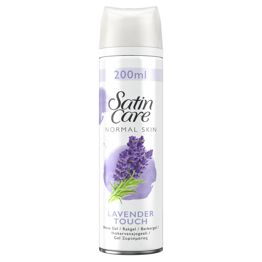 Gillette Shave Gel 200ml Satin Care Normal Skin Lavender