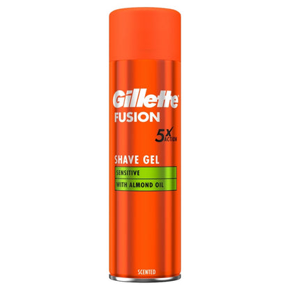 Gillette Fusion Shave Gel 200ml Sensitive