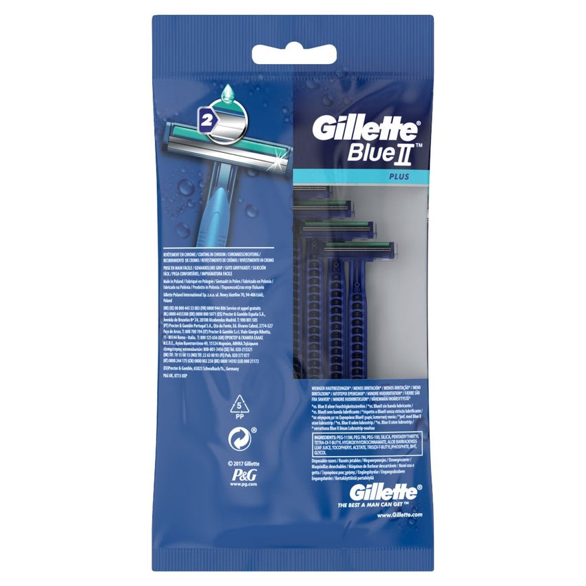 Gillette Blue II Plus 8s Disposable Razor
