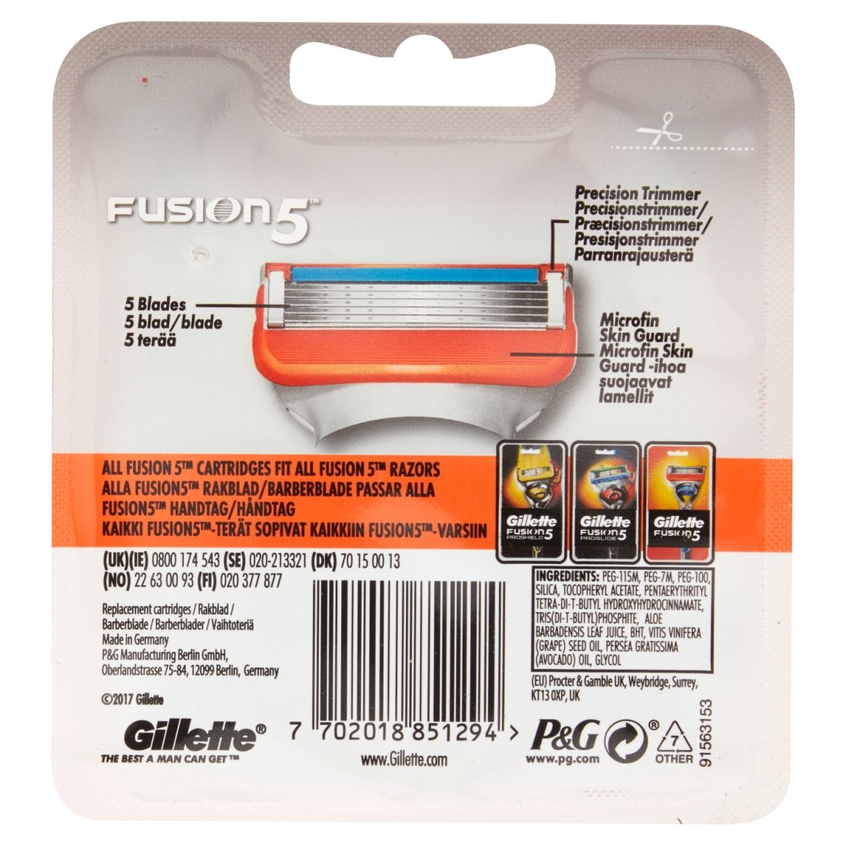 Gillette Fusion 5 XL 4s