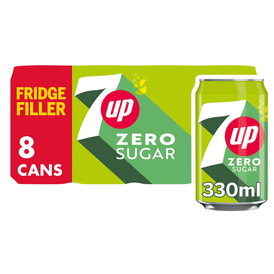 7UP Zero Sugar 8 x 330ml - UK Food & Drink - 4060800310125
