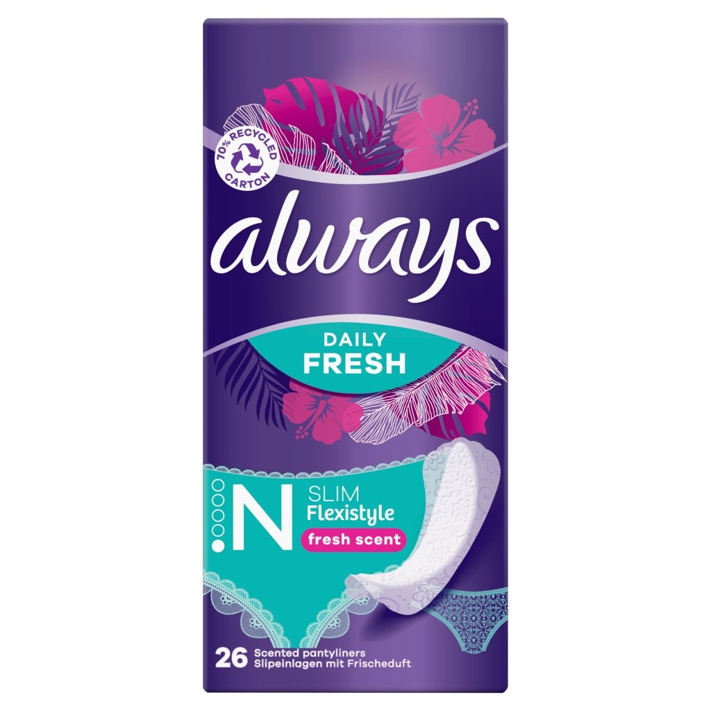 Buy Always Dailies Comfort 26s Scented Liners online at Intamarque Wholesale – Trusted FMCG distributor