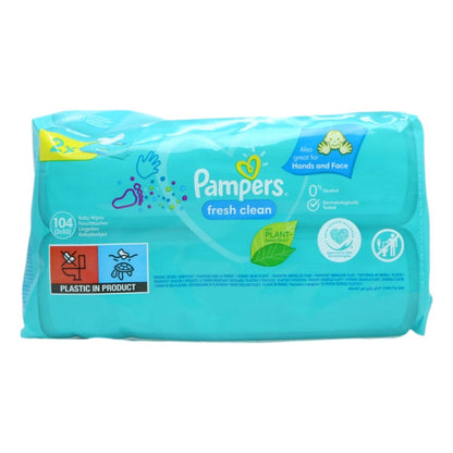 Pampers Baby Wipes 2x52 Fresh Clean