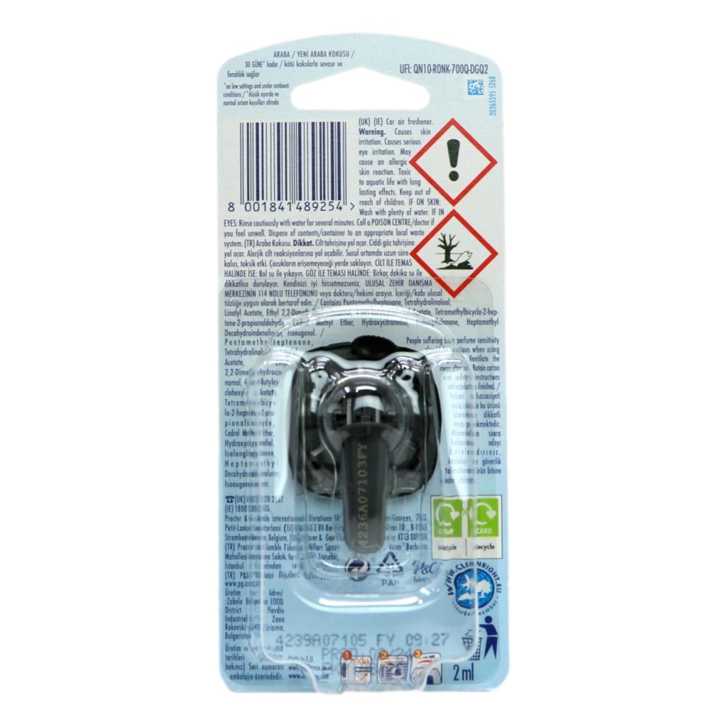 Febreze Car Clip 2ml New Car Scent