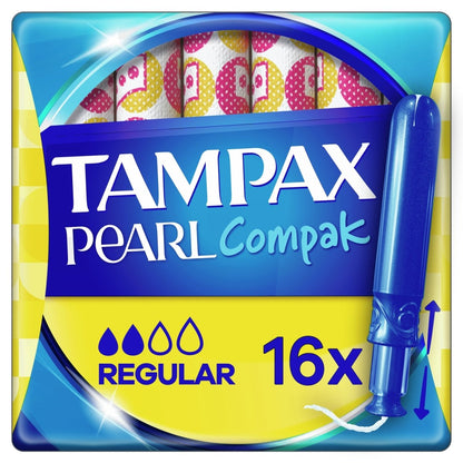 Tampax Compak Pearl 16s Regular