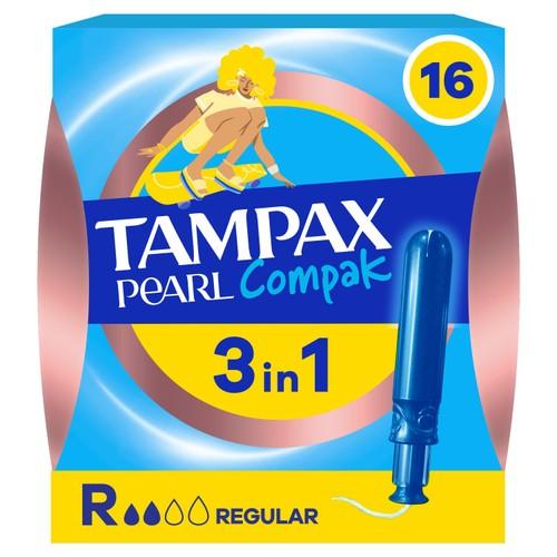 Tampax Compax Pearl 16s Regular