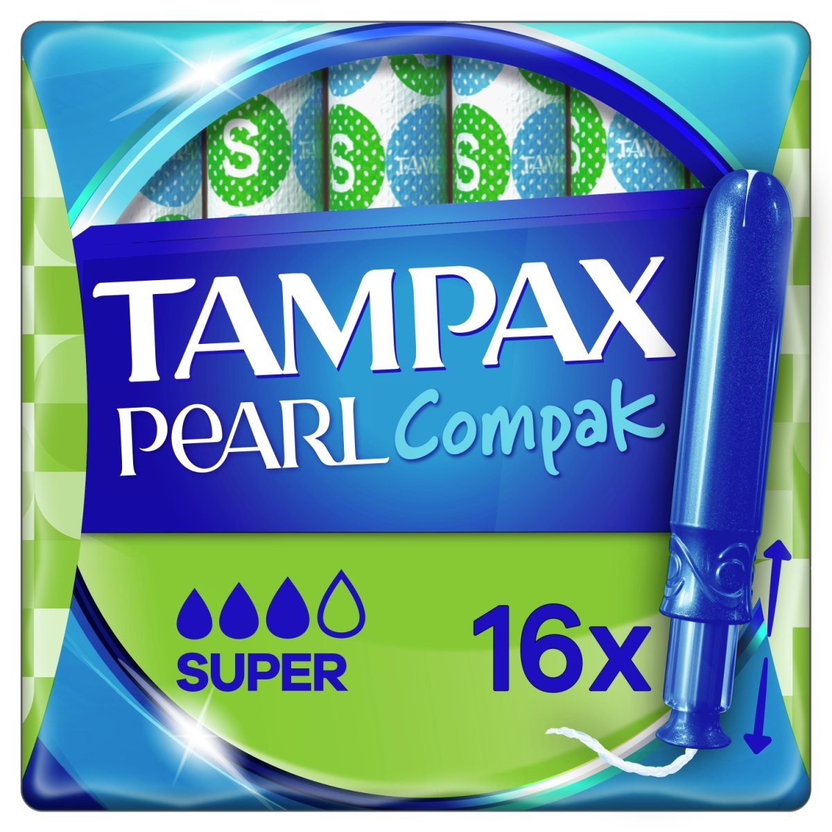 Tampax Compak Pearl 16s Super