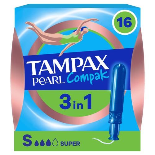 Tampax Compax Pearl 16s Super