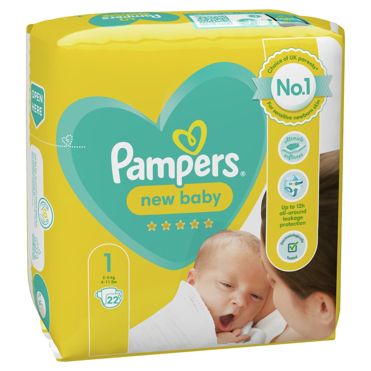 Pampers New Baby Taped Size 1 Carry Pack 22s