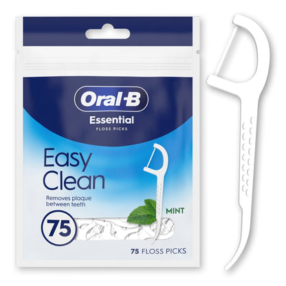 Oral B Essential Floss Picks 75s Easy Clean