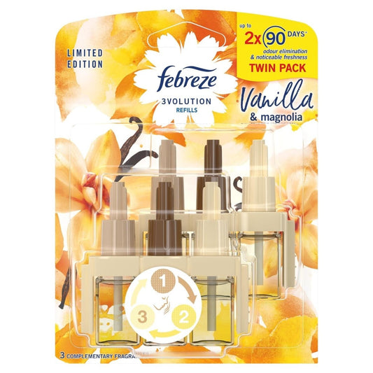 Febreze 3Volution Refill 20ml Twin Pack Vanilla and Magnolia