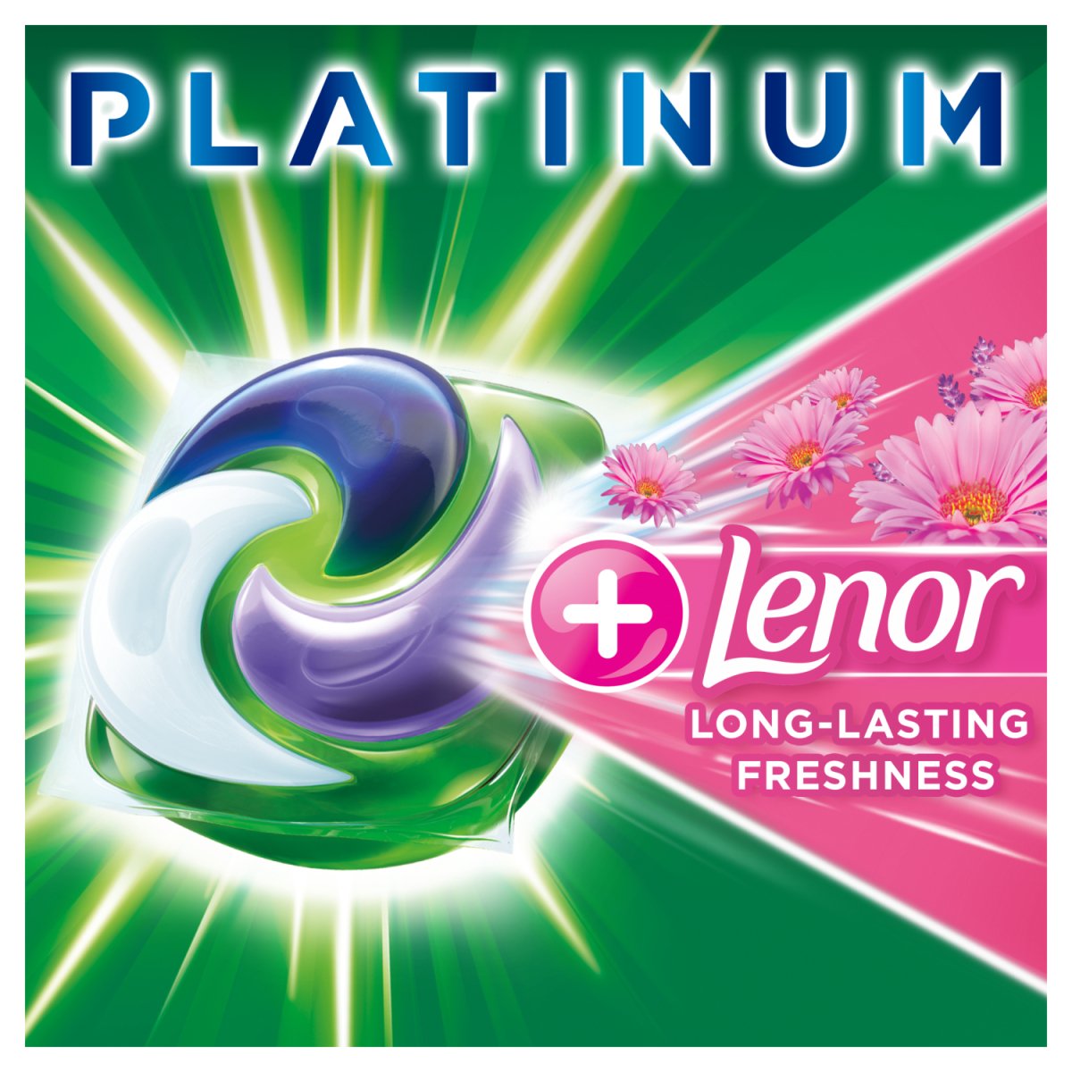 Ariel Patinum + Lenor All - In - 1 Pods Washing Liquid Capsules 44 Washes - Intamarque - Wholesale 8006540899465