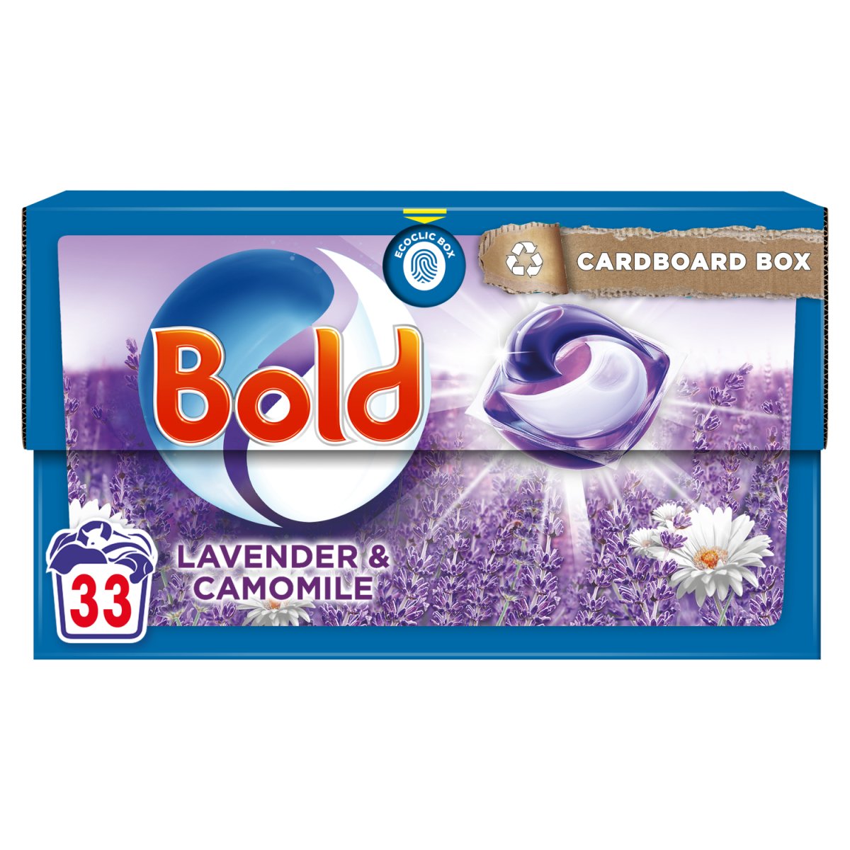 Bold All In 1 Pods Washing Liquid Capsules Lavender And Camomile 33 Washes - Intamarque - Wholesale 8006540918647