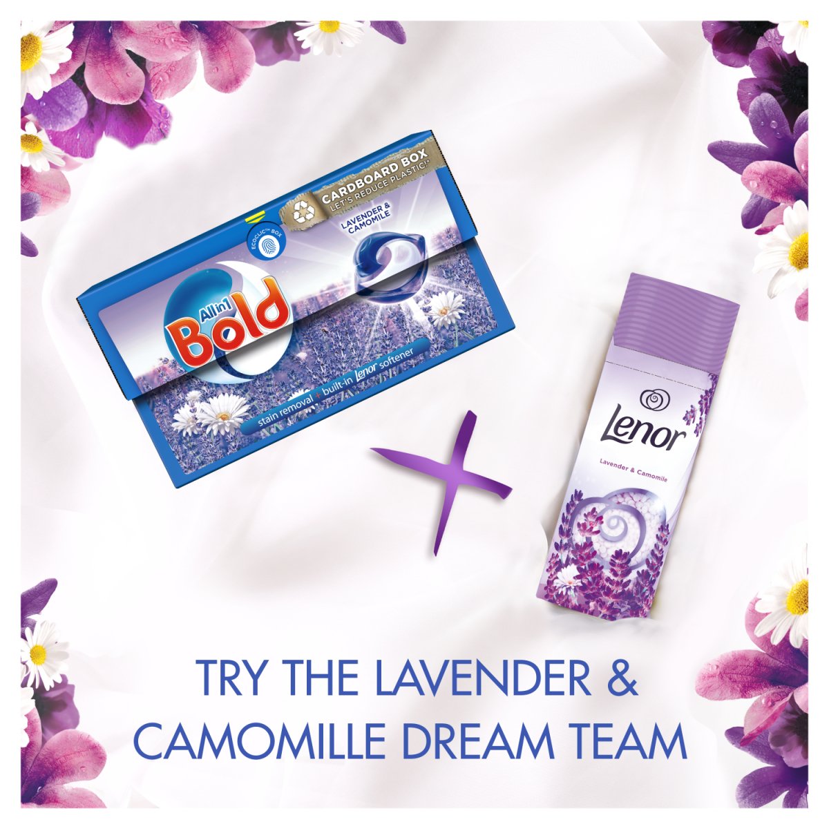 Bold All In 1 Pods Washing Liquid Capsules Lavender And Camomile 33 Washes - Intamarque - Wholesale 8006540918647