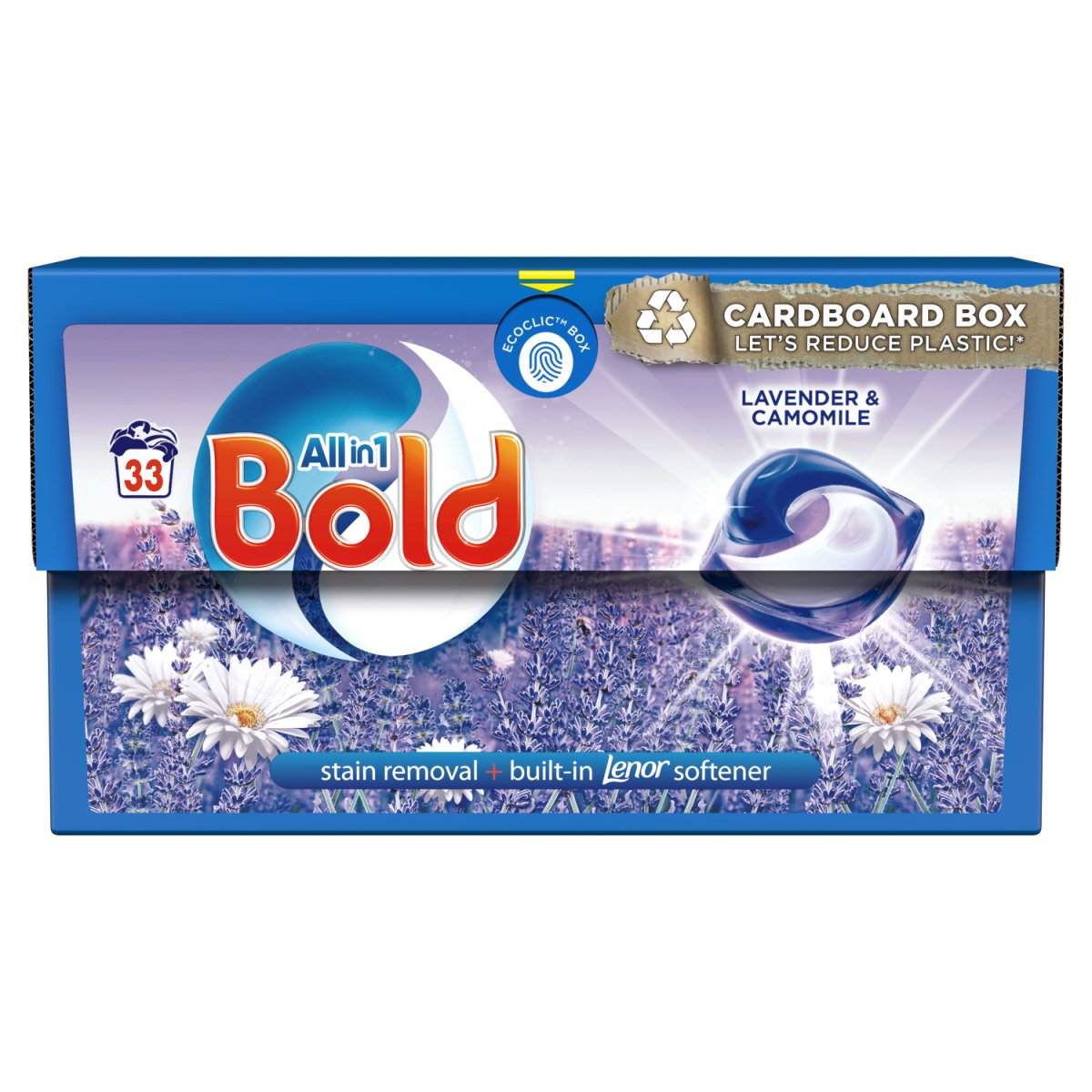 Bold All In 1 Pods Washing Liquid Capsules Lavender And Camomile 33 Washes