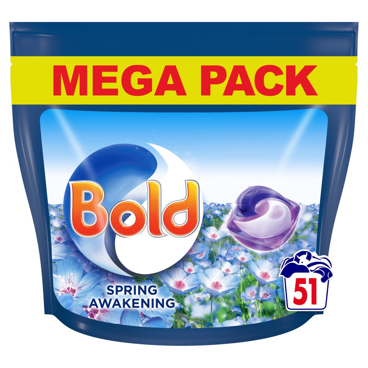 Bold All In 1 Pods Washing Capsules Spring Awakening 51 Washes - Intamarque - Wholesale 8006540918814