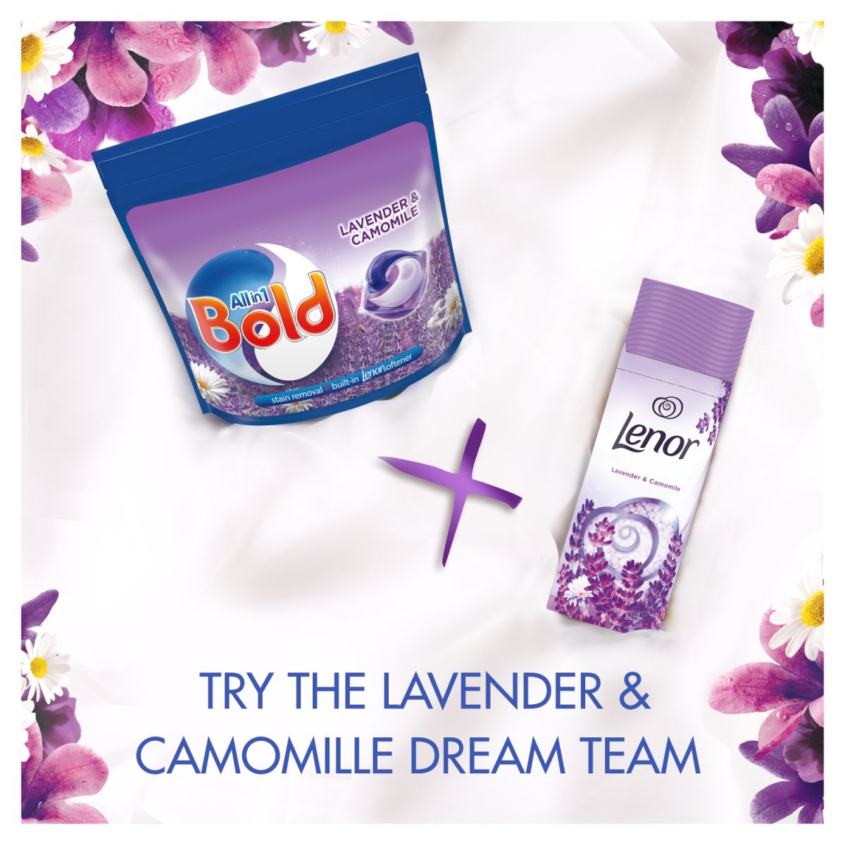 Bold All - in - 1 Pods Lavender and Camomile 51 Washes - Intamarque - Wholesale 8006540918821