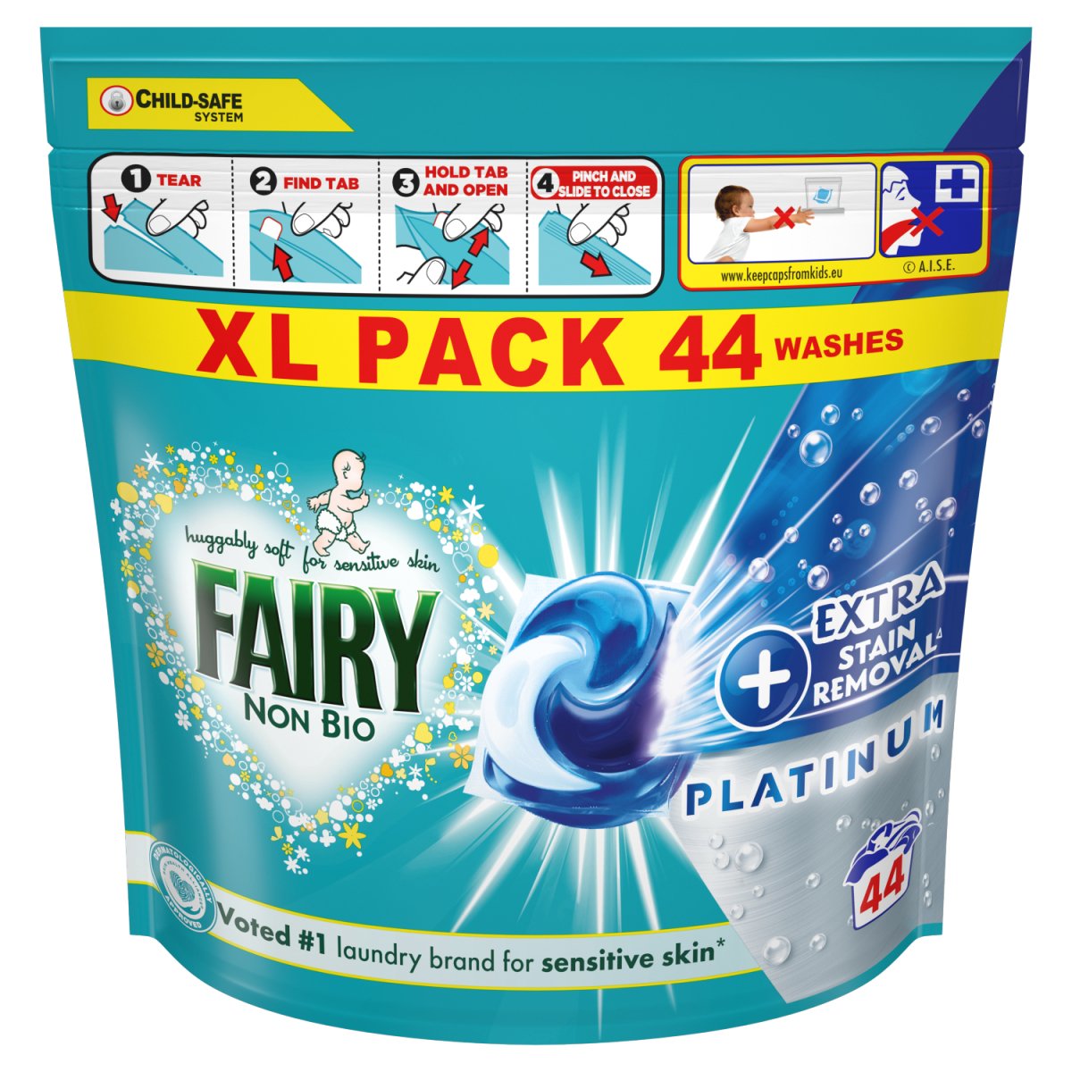 Fairy Stain Remover Pods Washing Capsules For Sensitive Skin 44 washes