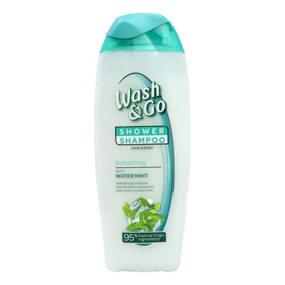 Wash & Go Shower Shampoo Hair & Body 250ml Refreshing