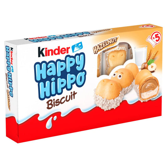 Kinder Happy Hippo Milk And Hazelnut Biscuits 5 X 20.7g