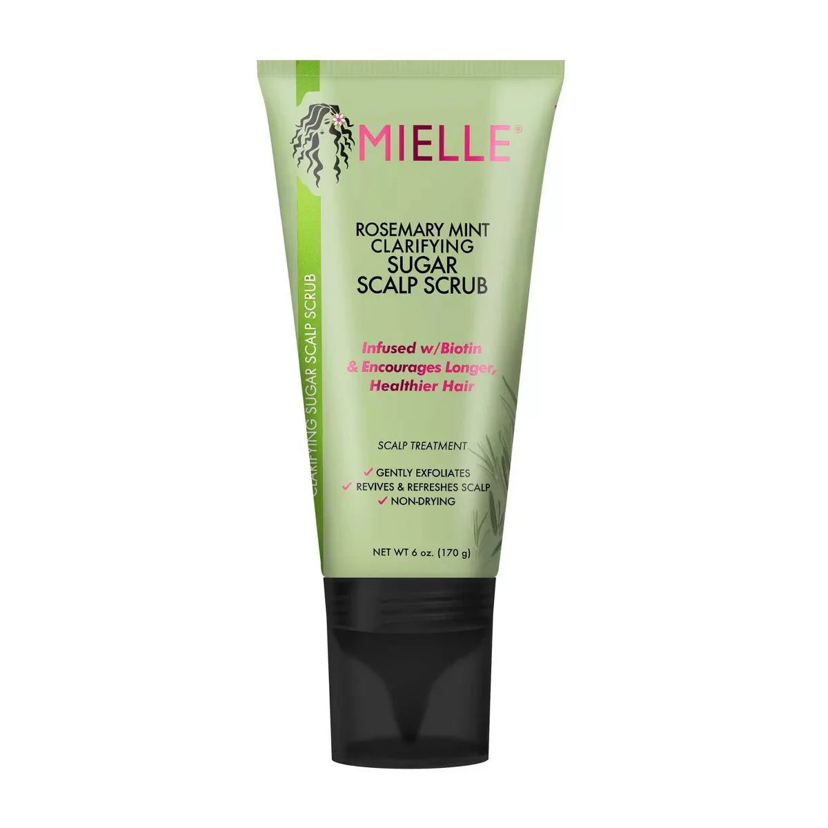 Mielle USA Label Rosemary Mint Clarifying Sugar Scrub 6oz