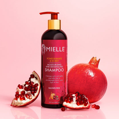 Mielle EU Label Pomegranate & Honey Moisturizing and Detangling Shampoo