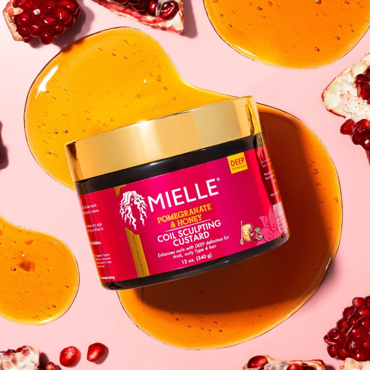 Mielle EU Label Pomegranate & Honey Coil Sculpting Custard