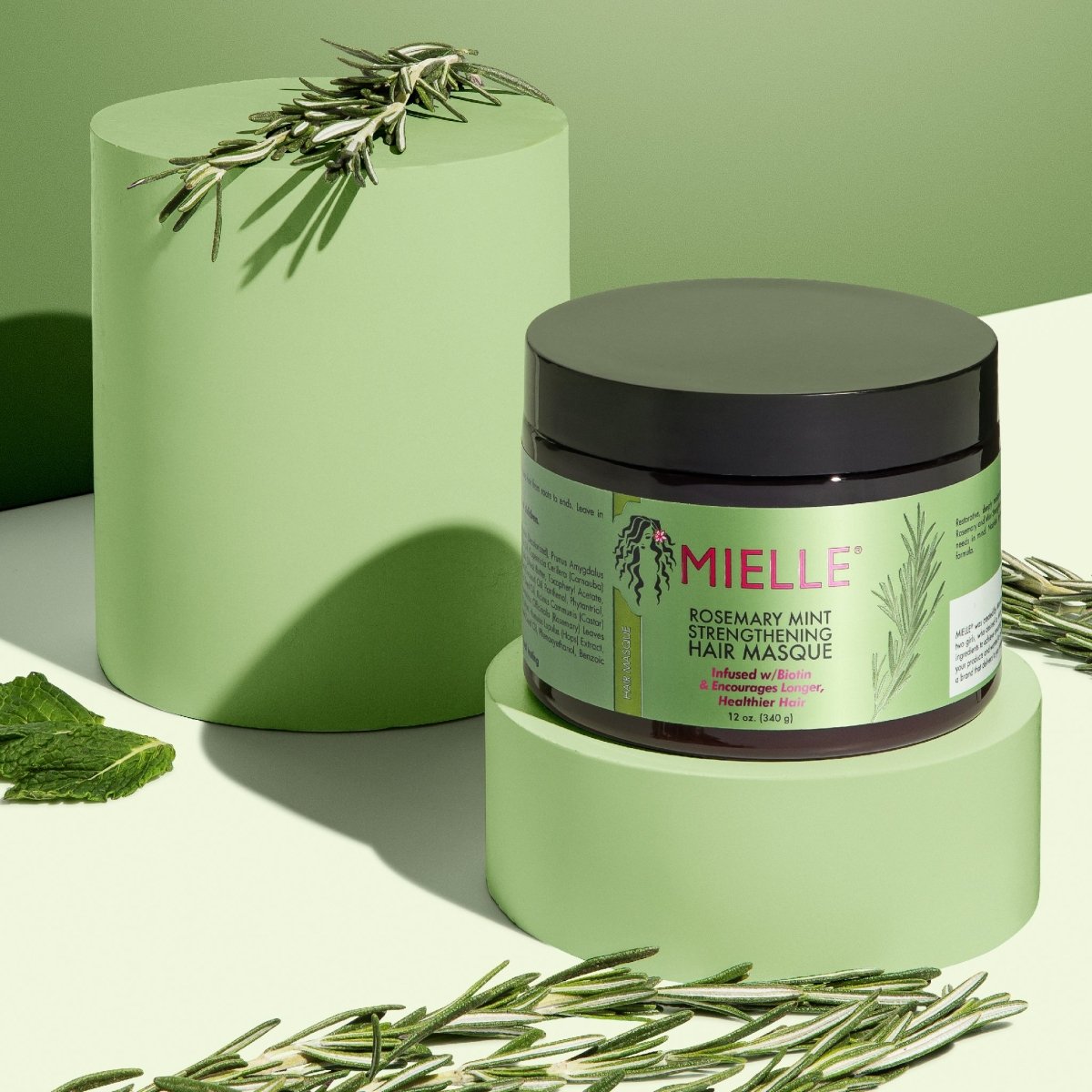 Mielle EU Label Rosemary Mint Strengthening Hair Masque