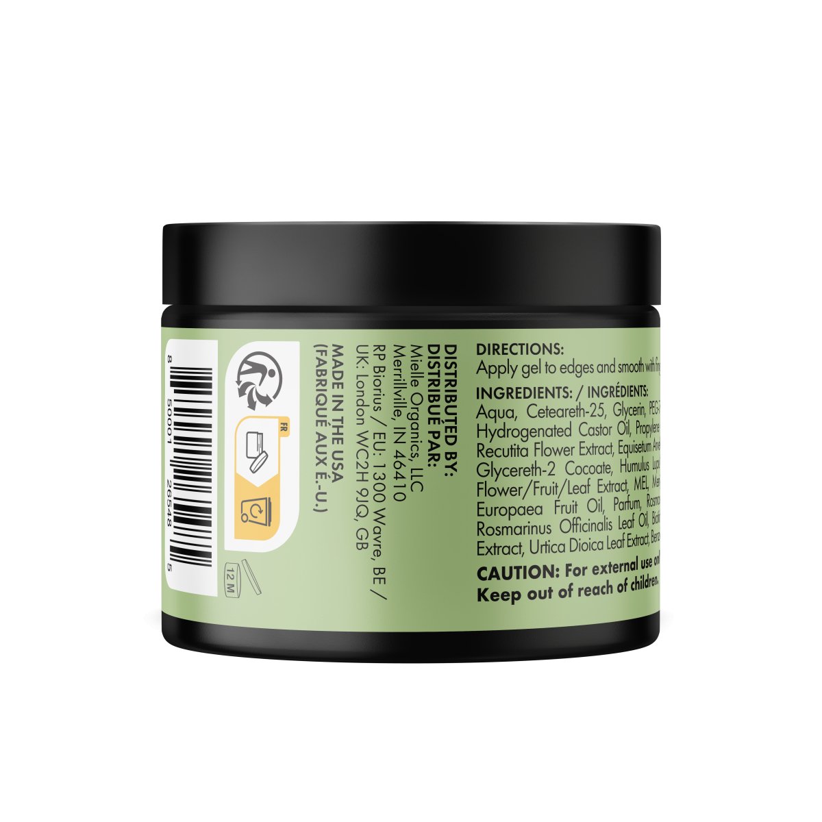 Mielle EU Label Rosemary Mint Strengthening Edge Gel