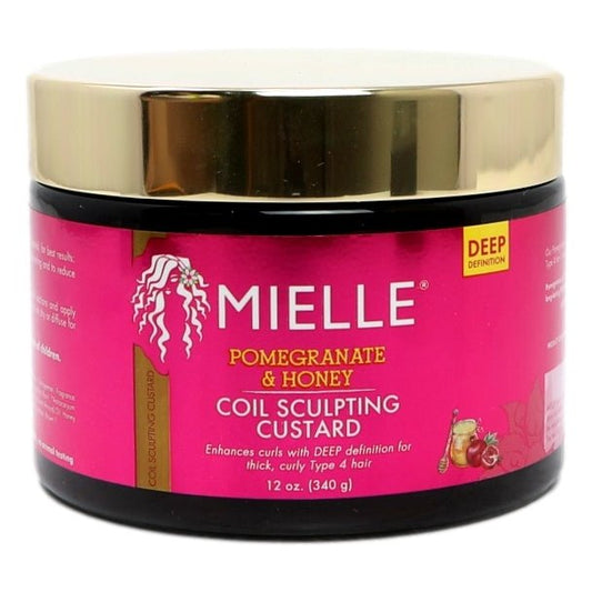 Mielle USA Label Pomegranate & Honey Coil Sculpting Custard Export