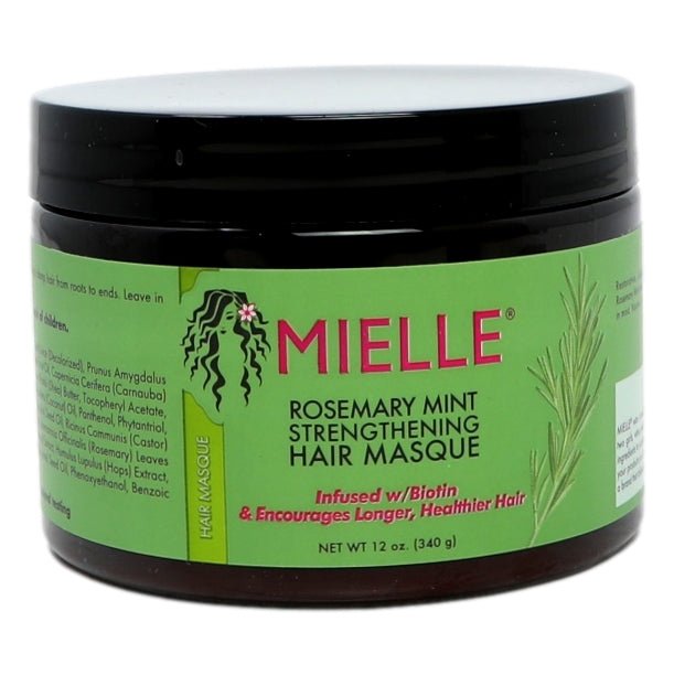 Mielle USA Label Rosemary Mint Strengthening Hair Masque Export