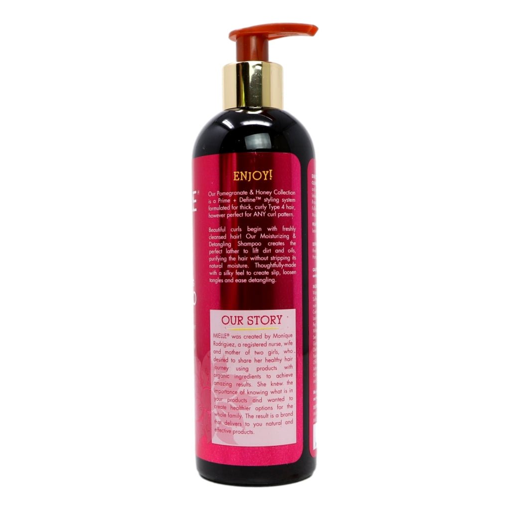 Mielle USA Label Pomegranate & Honey Moisturizing and Detangling Shampoo Export