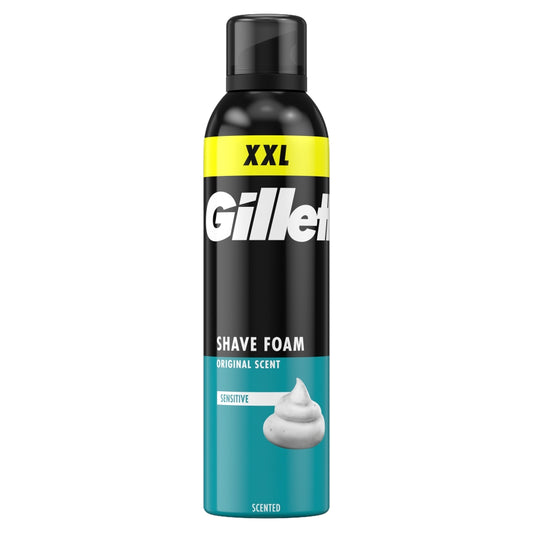 Gillette Shave Foam 300ml Sensitive NEW (GB TEXT ONLY)