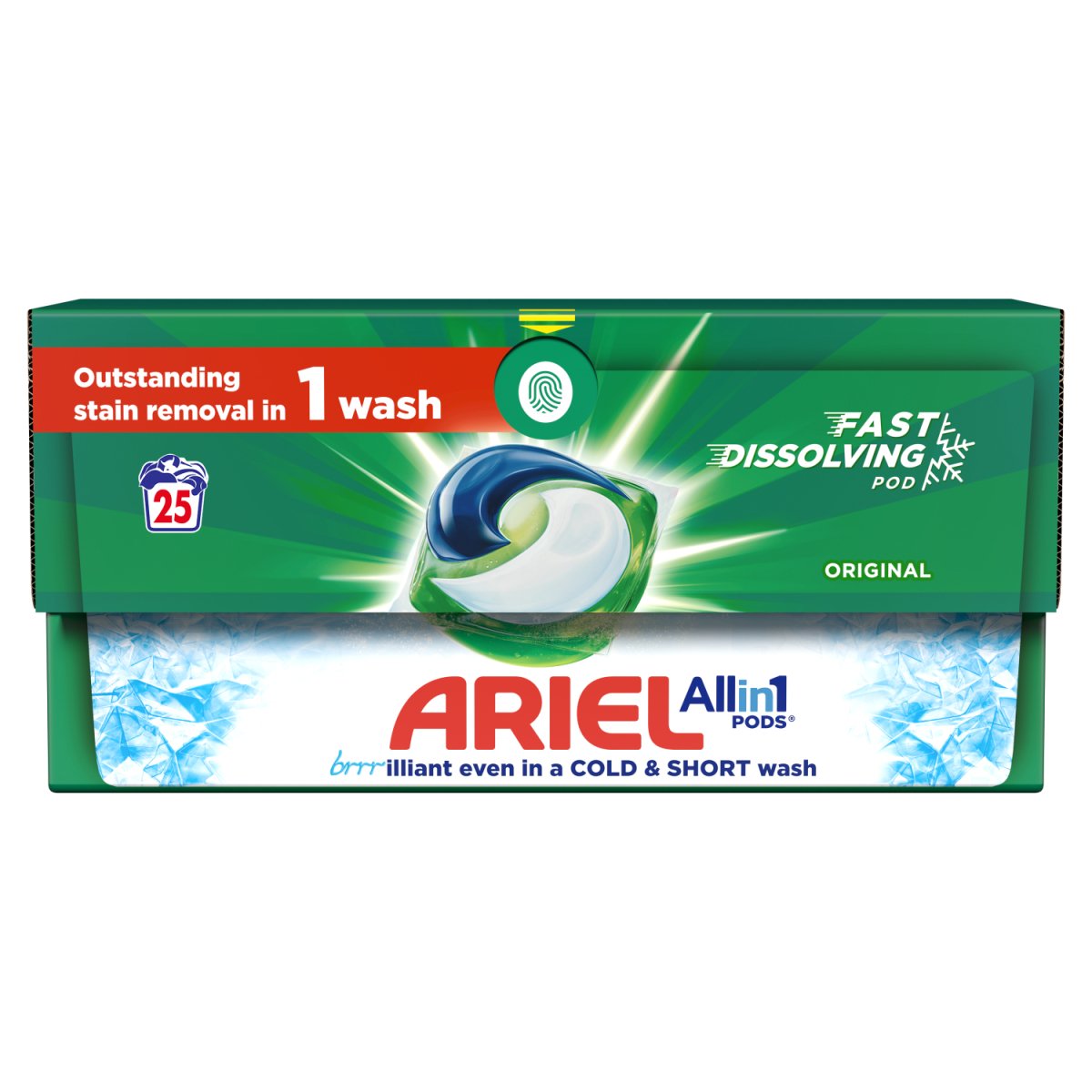 Ariel Original All In 1 Pods Washing Liquid Capsules 25 Washes ...