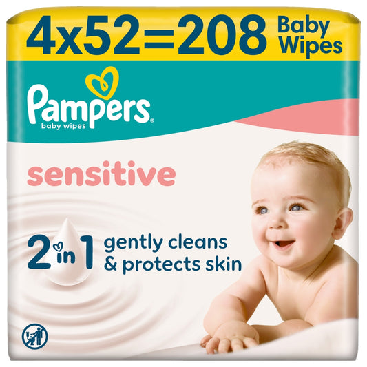 Pampers Baby Wipes 4pk Sensitive PF