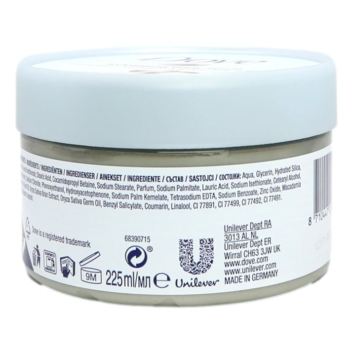 Dove Body Scrub 225ml Macadamia & Rice Milk - Intamarque - Wholesale 8710447217054